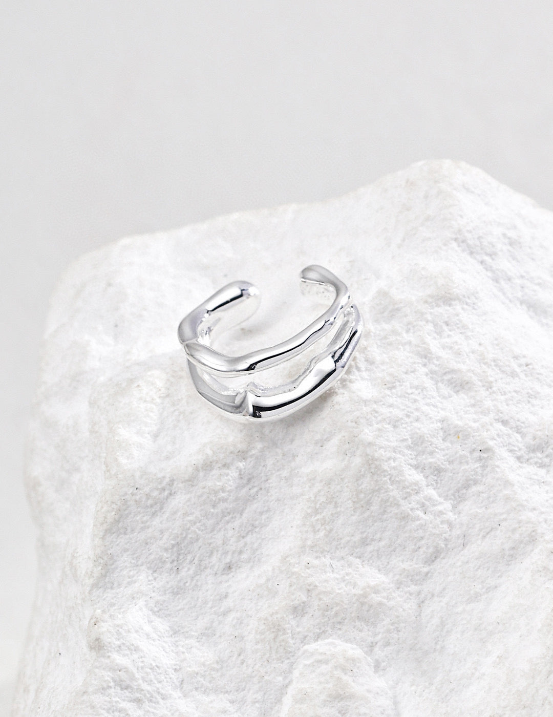 Plain Silver Ear cuff