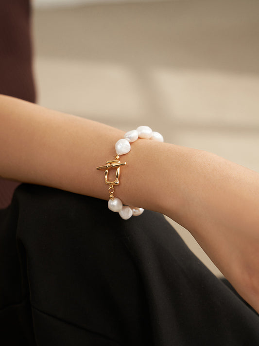 French minimalist baroque bracelet