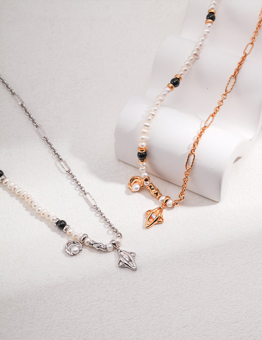 The moon and the star necklace