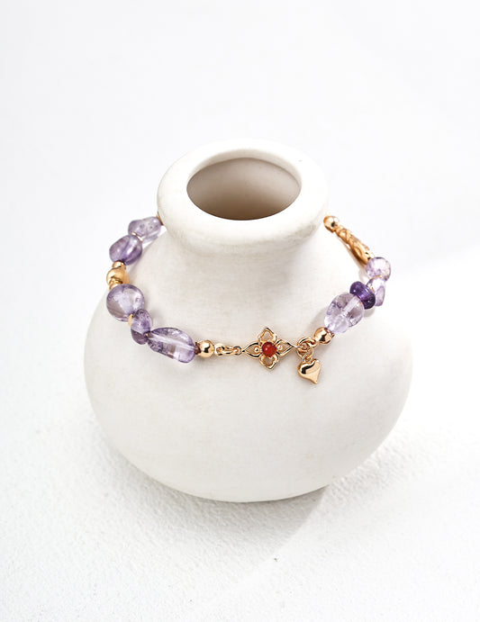Amethyst bloom bracelet