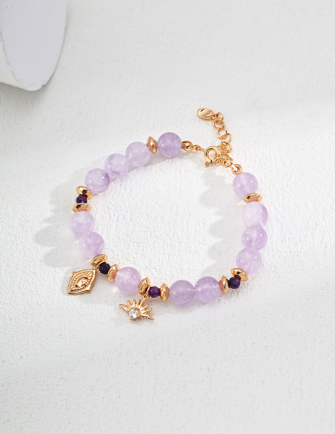 Lavender crystal bracelet