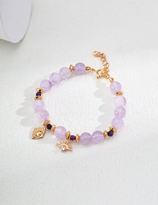 Lavender crystal bracelet