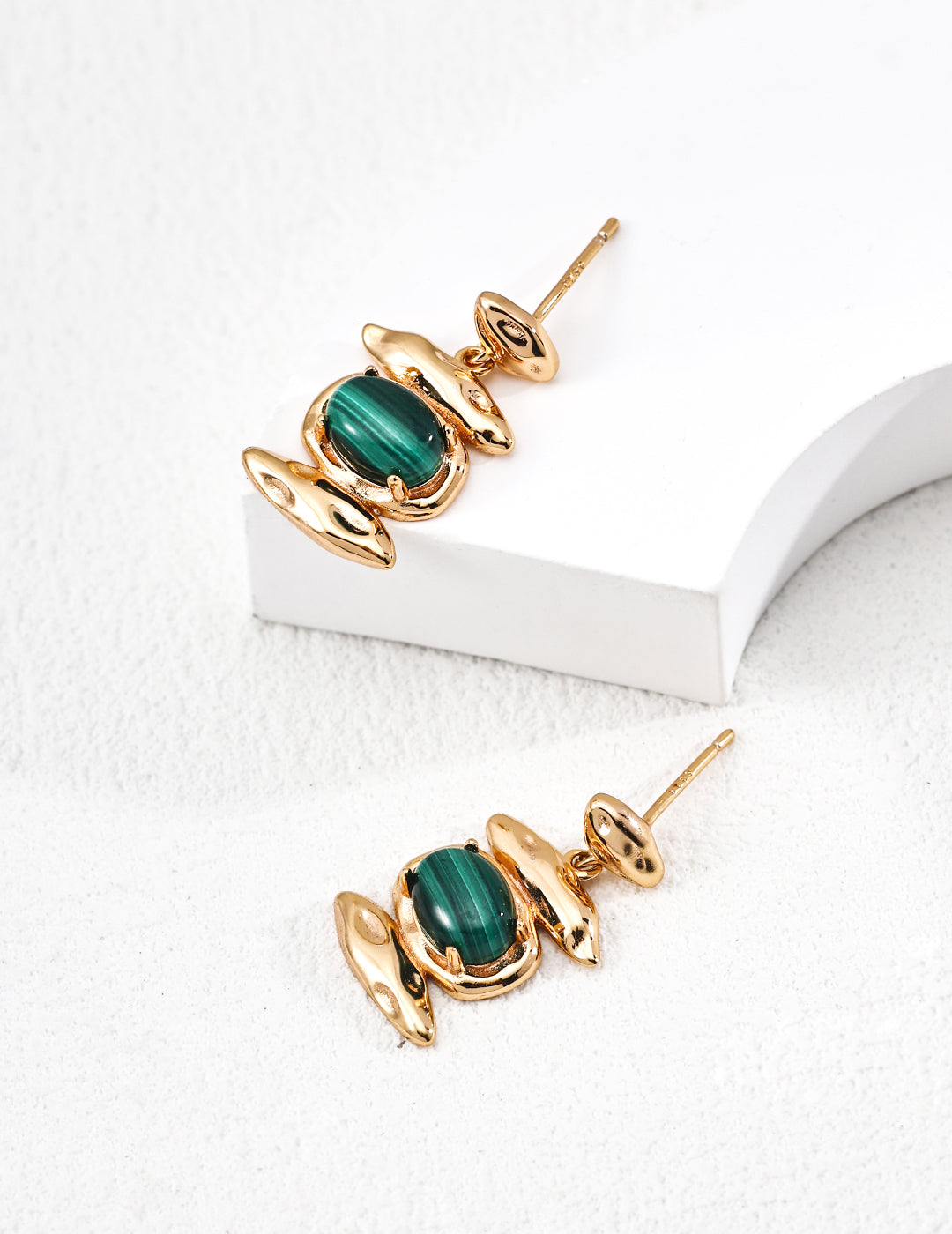 Vintage Malachite Earrings