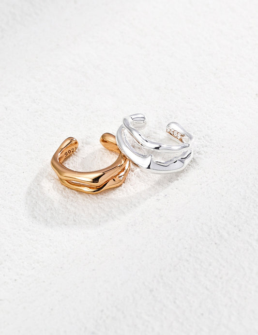 Plain Silver Ear cuff