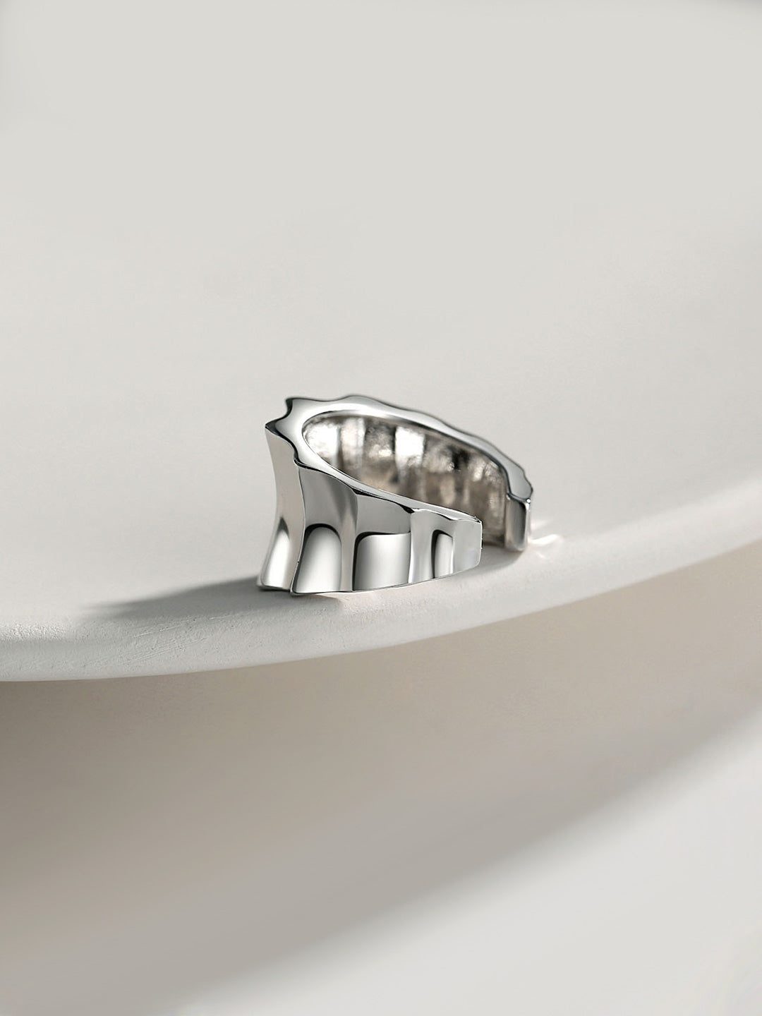 Sterling silver simple clip earring