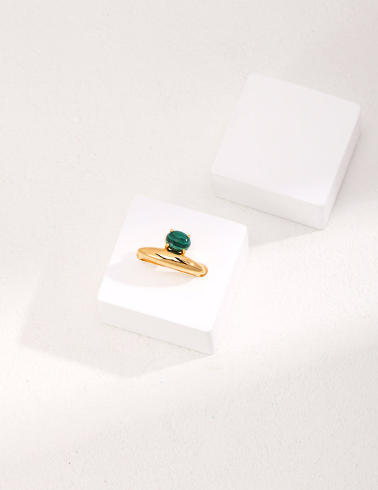 Malachite lake ring